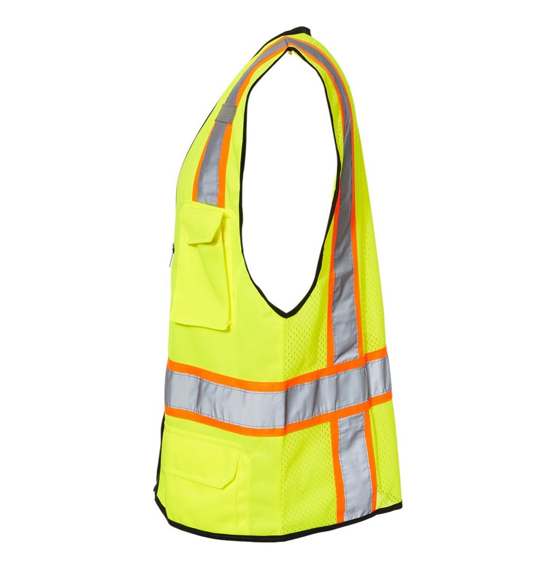 Kishigo - Unisex 6 Pocket Contrast Class 2 Vest - 1580-1581 - MAD Merch USA
