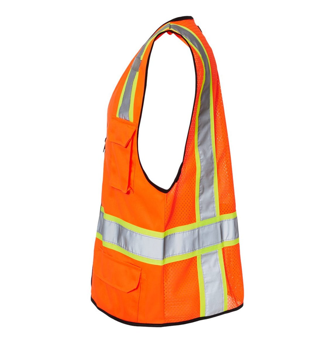 Kishigo - Unisex 6 Pocket Contrast Class 2 Vest - 1580-1581 - MAD Merch USA