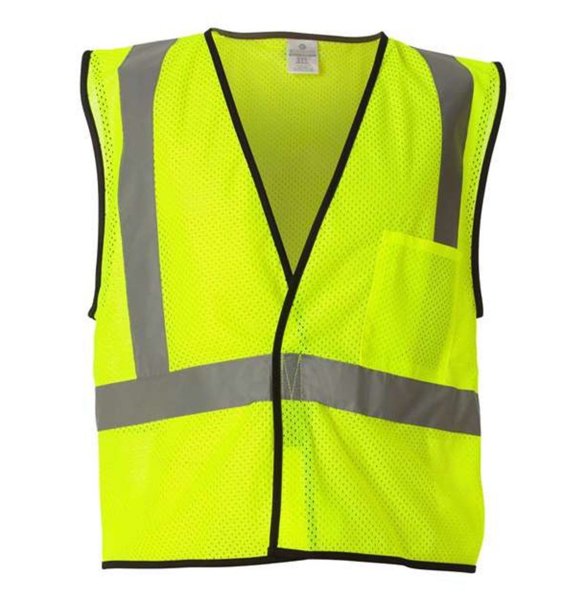 Kishigo - Unisex Economy Single Pocket Hook-and-Loop Mesh Vest - 1193-1194 - MAD Merch USA