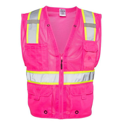 Kishigo - Unisex EV Series® Enhanced Visibility Multi-Pocket Mesh Vest - B100-111 - MAD Merch USA