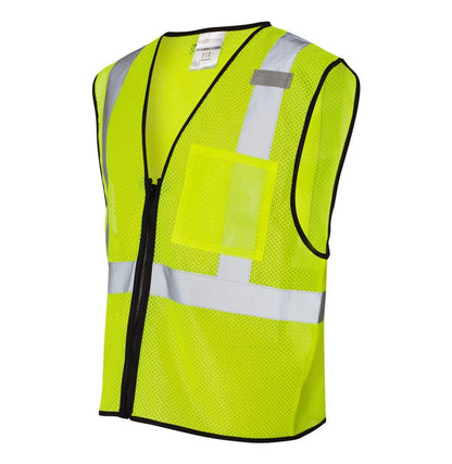 Kishigo - Unisex Single Pocket Zipper Mesh Class 2 Vest - 1519-1520 - MAD Merch USA