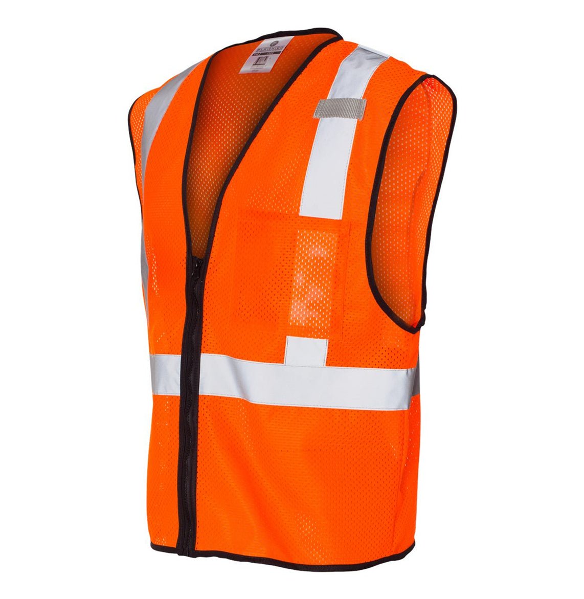 Kishigo - Unisex Single Pocket Zipper Mesh Class 2 Vest - 1519-1520 - MAD Merch USA