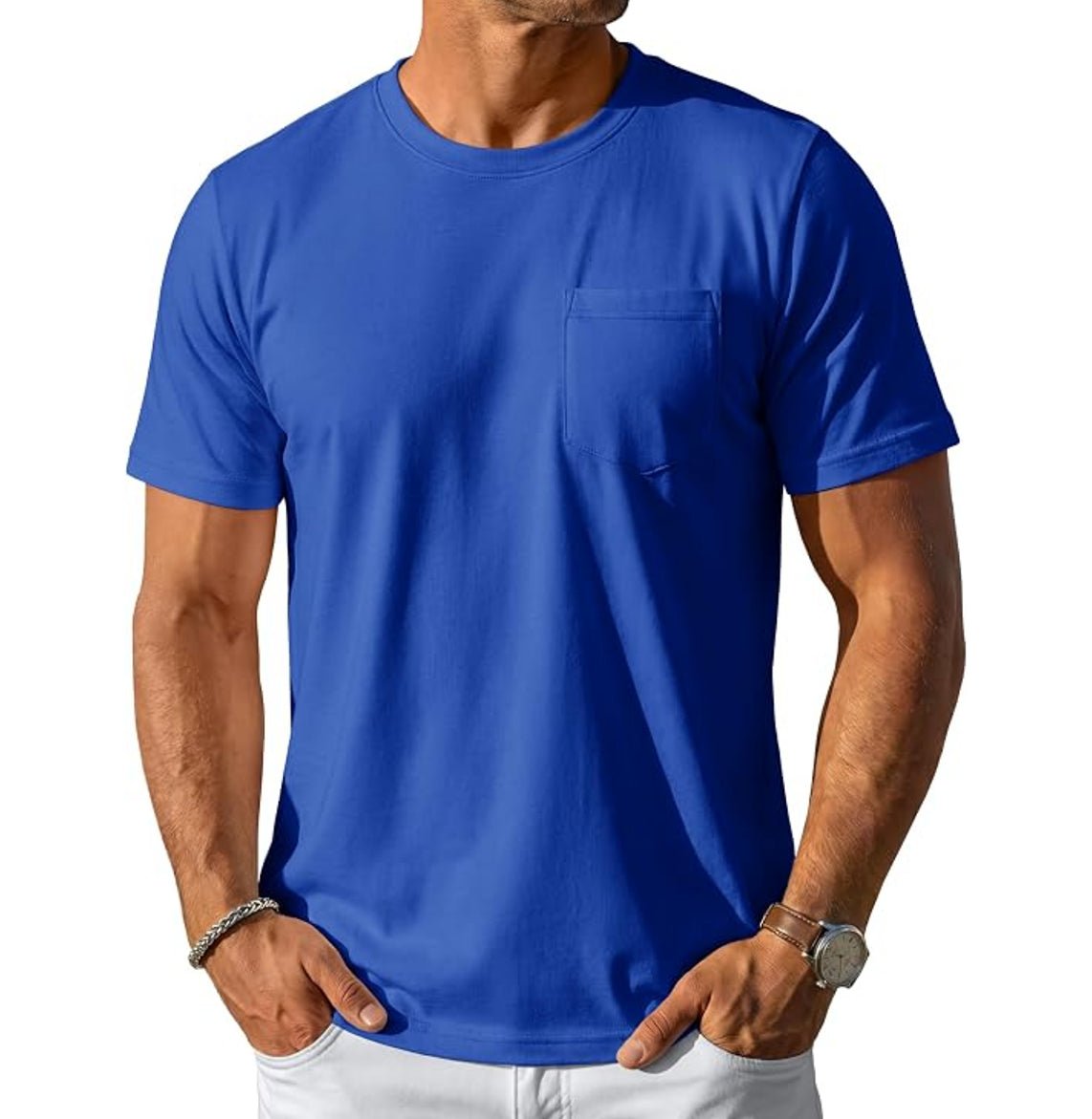 MAGCOMSEN - Men's Cotton Pocket T-Shirt - MAD Merch USA