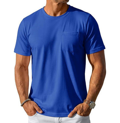 MAGCOMSEN - Men's Cotton Pocket T-Shirt - MAD Merch USA