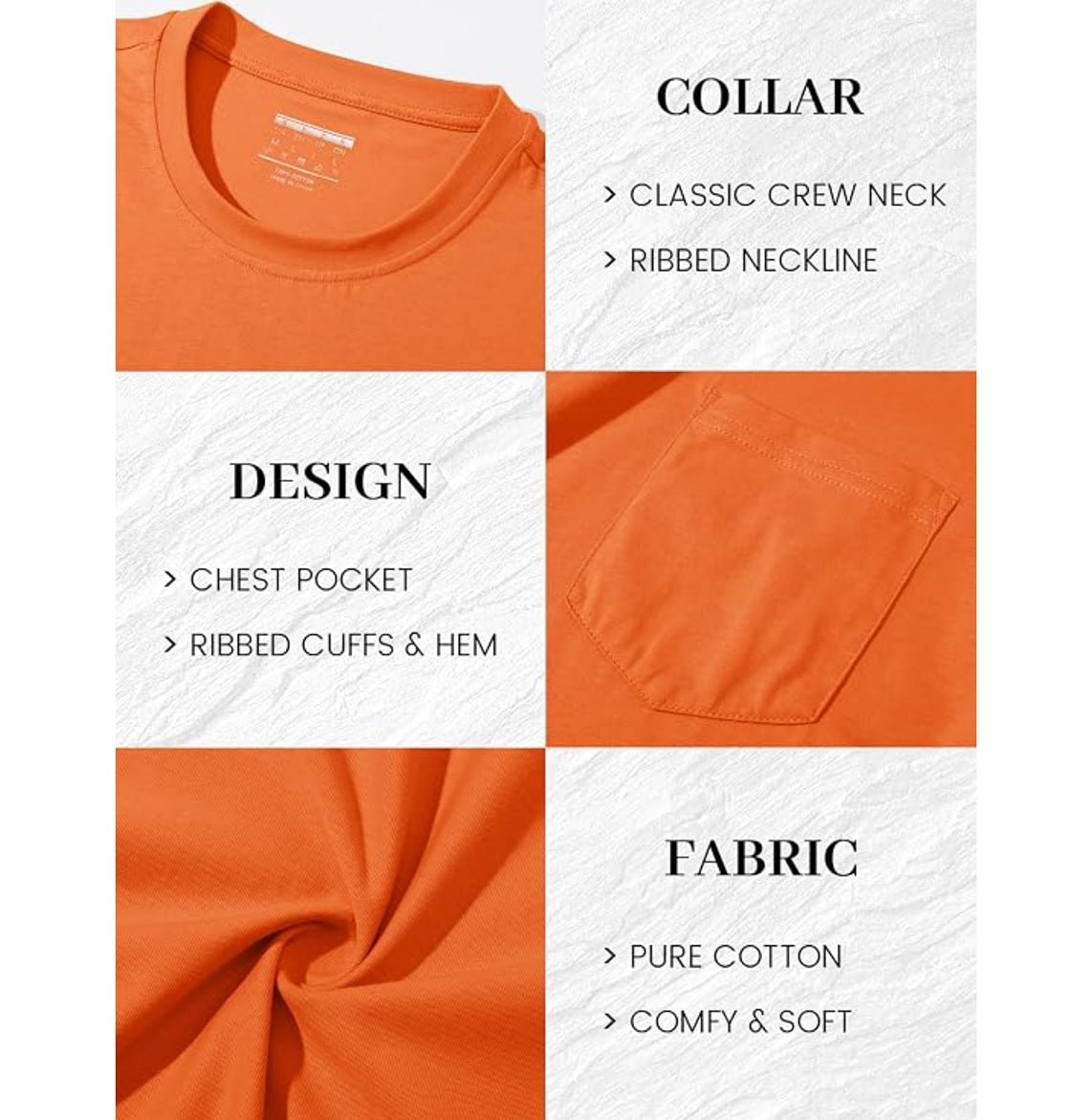 MAGCOMSEN - Men's Cotton Pocket T-Shirt - MAD Merch USA