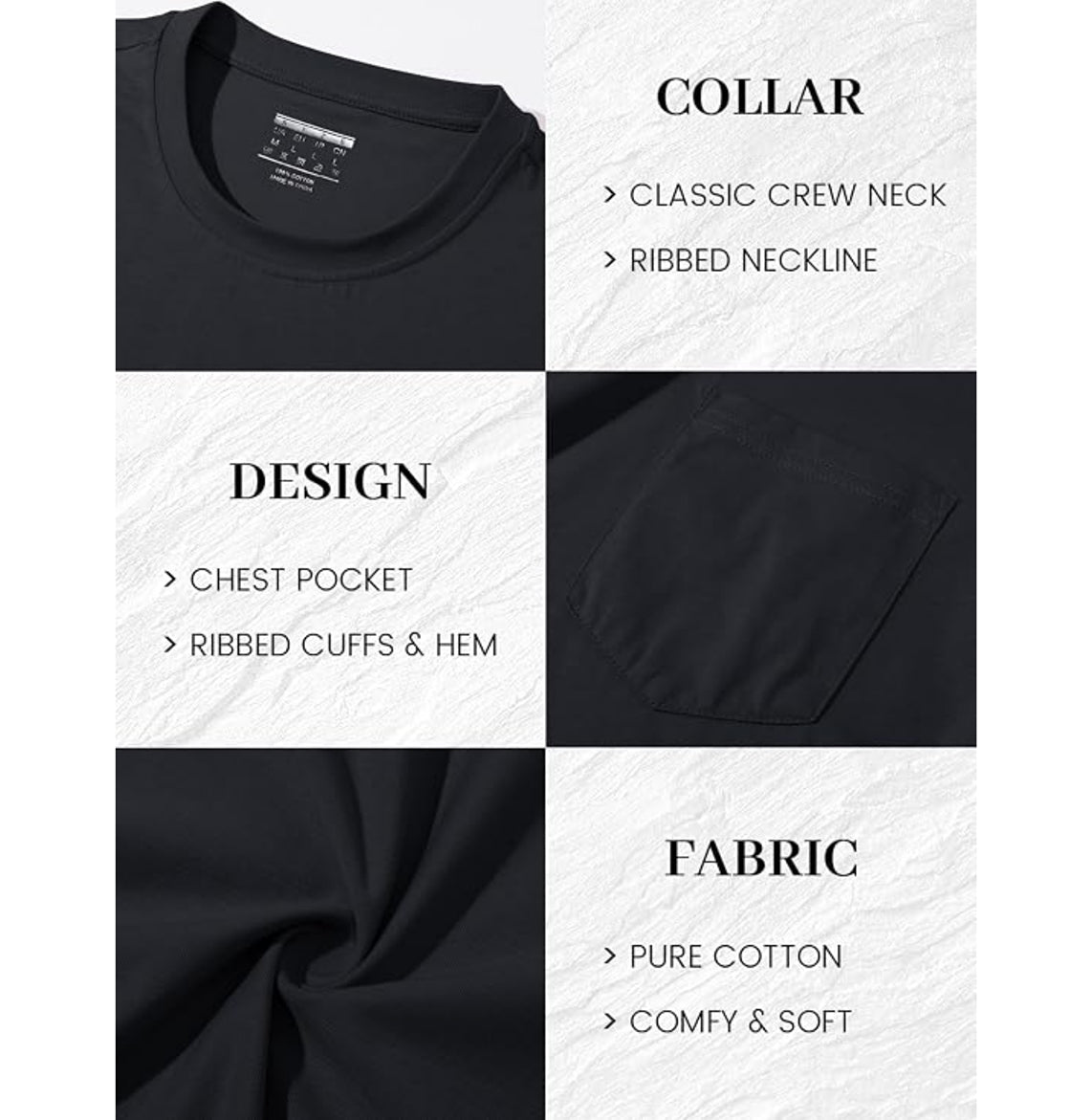 MAGCOMSEN - Men's Cotton Pocket T-Shirt - MAD Merch USA