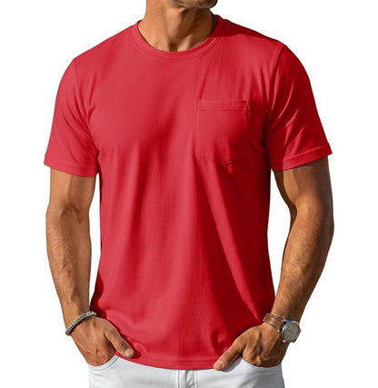 MAGCOMSEN - Men's Cotton Pocket T-Shirt - MAD Merch USA