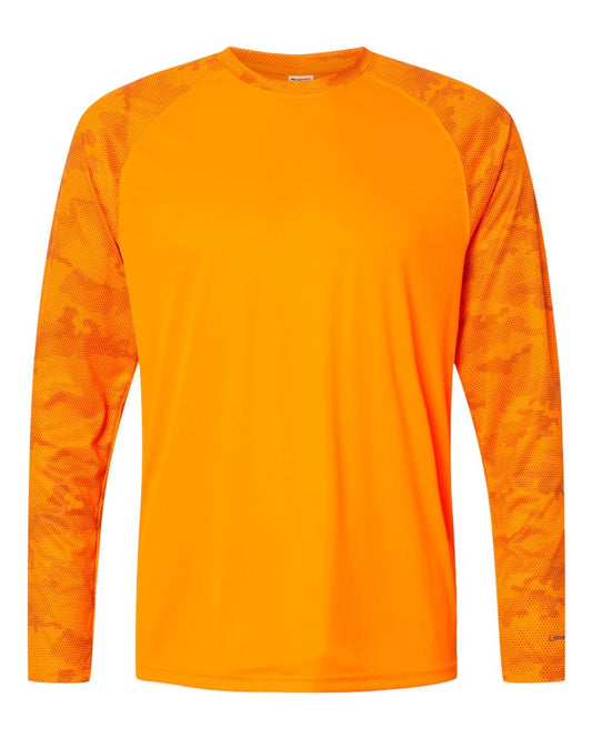 Paragon - Unisex Cayman Performance Camo Colorblocked Long Sleeve T-Shirt - 216 - MAD Merch USA