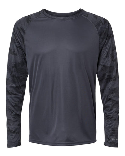 Paragon - Unisex Cayman Performance Camo Colorblocked Long Sleeve T-Shirt - 216 - MAD Merch USA
