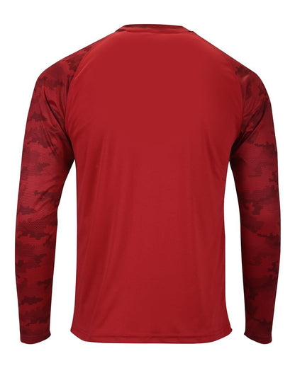 Paragon - Unisex Cayman Performance Camo Colorblocked Long Sleeve T-Shirt - 216 - MAD Merch USA