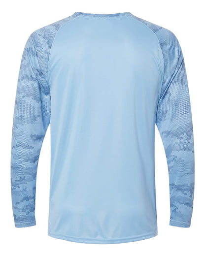 Paragon - Unisex Cayman Performance Camo Colorblocked Long Sleeve T-Shirt - 216 - MAD Merch USA
