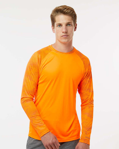 Paragon - Unisex Cayman Performance Camo Colorblocked Long Sleeve T-Shirt - 216 - MAD Merch USA