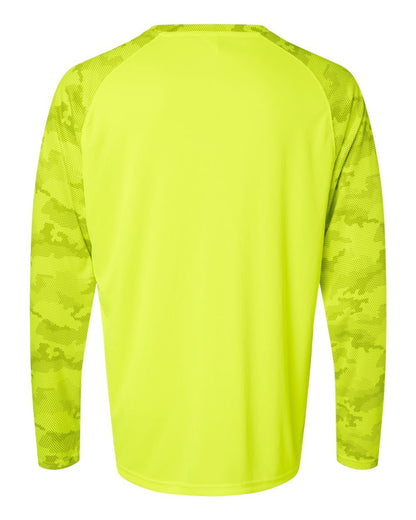 Paragon - Unisex Cayman Performance Camo Colorblocked Long Sleeve T-Shirt - 216 - MAD Merch USA