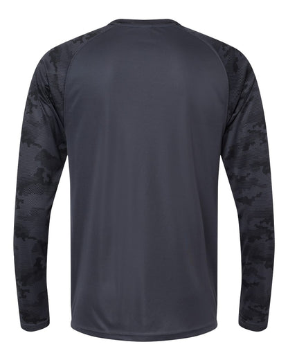 Paragon - Unisex Cayman Performance Camo Colorblocked Long Sleeve T-Shirt - 216 - MAD Merch USA