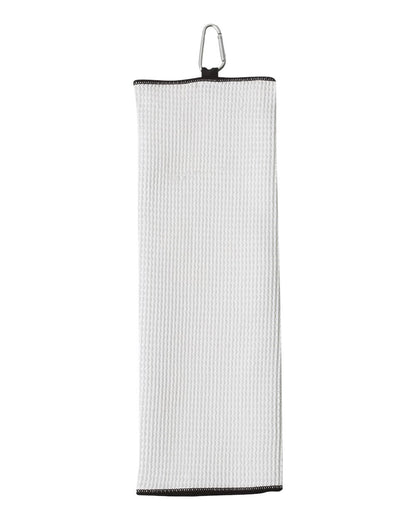 Premium Waffle Microfiber Fairway Golf Towel | Custom Full-Color DTF Printed Golf Towel with Carabiner - MAD Merch USA