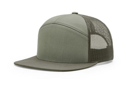 Richardson - 168 7-Panel Trucker Hat, Flat Bill Snapback - MAD Merch USA
