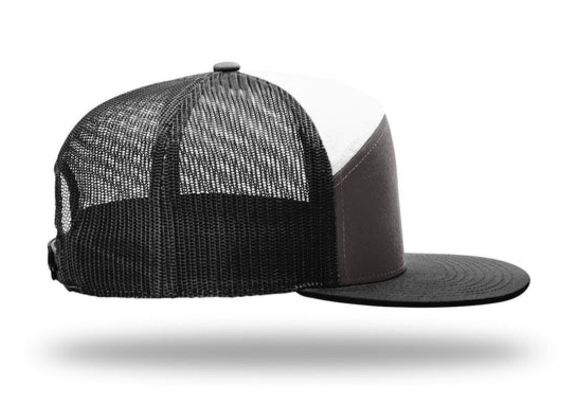 Richardson - 168 7-Panel Trucker Hat, Flat Bill Snapback - MAD Merch USA