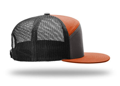 Richardson - 168 7-Panel Trucker Hat, Flat Bill Snapback - MAD Merch USA