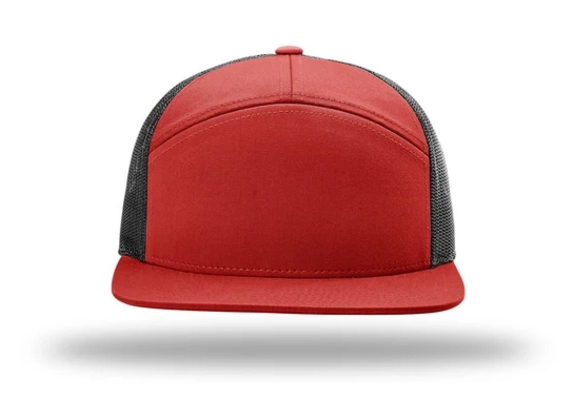 Richardson - 168 7-Panel Trucker Hat, Flat Bill Snapback - MAD Merch USA