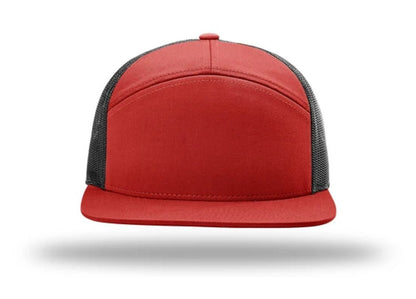 Richardson - 168 7-Panel Trucker Hat, Flat Bill Snapback - MAD Merch USA