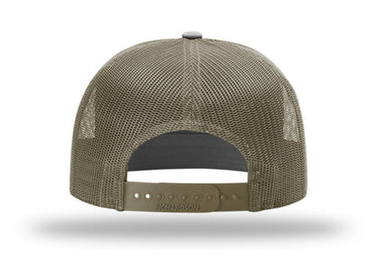 Richardson - 168 7-Panel Trucker Hat, Flat Bill Snapback - MAD Merch USA