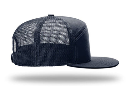 Richardson - 168 7-Panel Trucker Hat, Flat Bill Snapback - MAD Merch USA