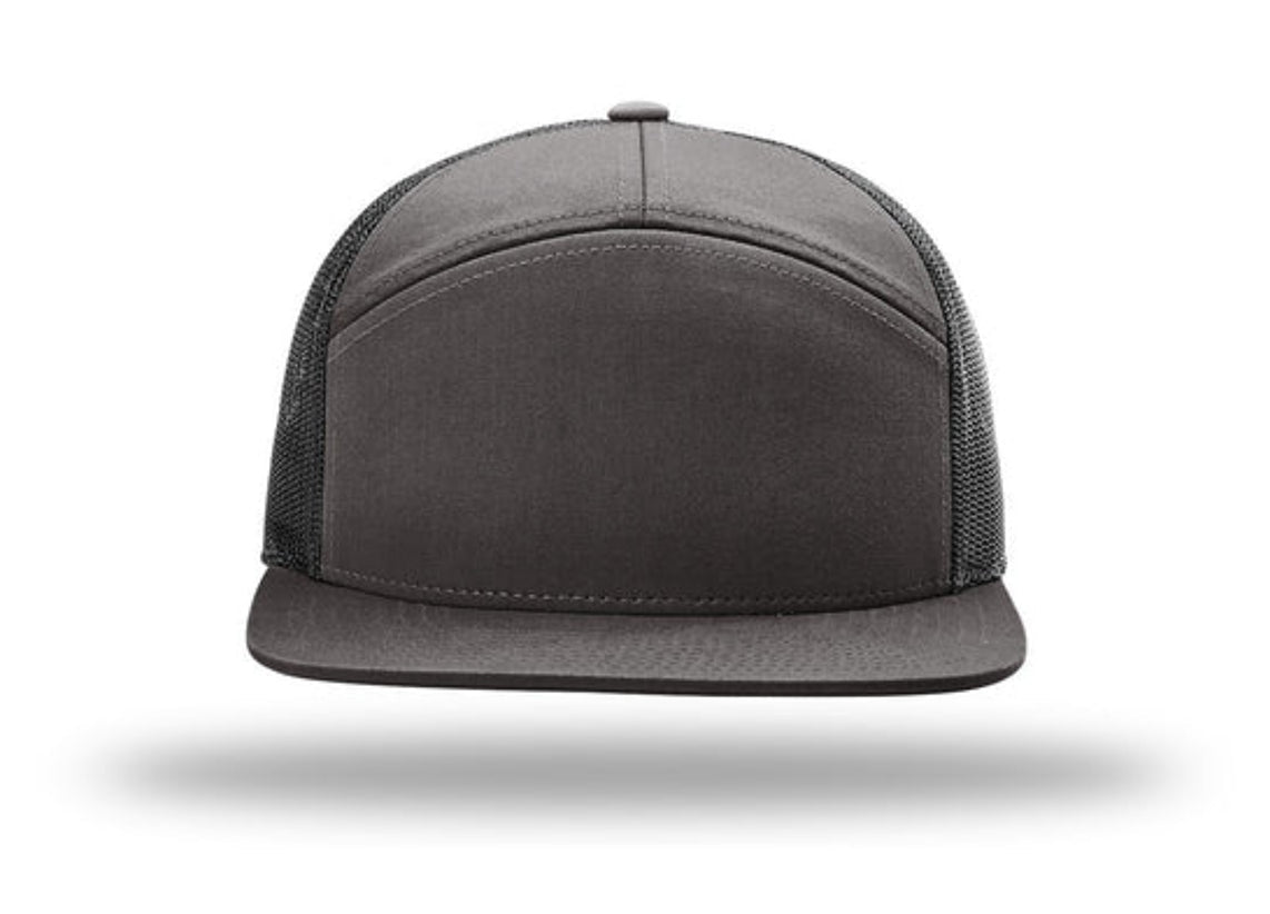 Richardson - 168 7-Panel Trucker Hat, Flat Bill Snapback - MAD Merch USA