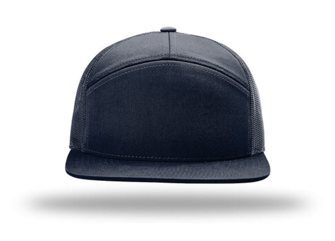 Richardson - 168 7-Panel Trucker Hat, Flat Bill Snapback - MAD Merch USA