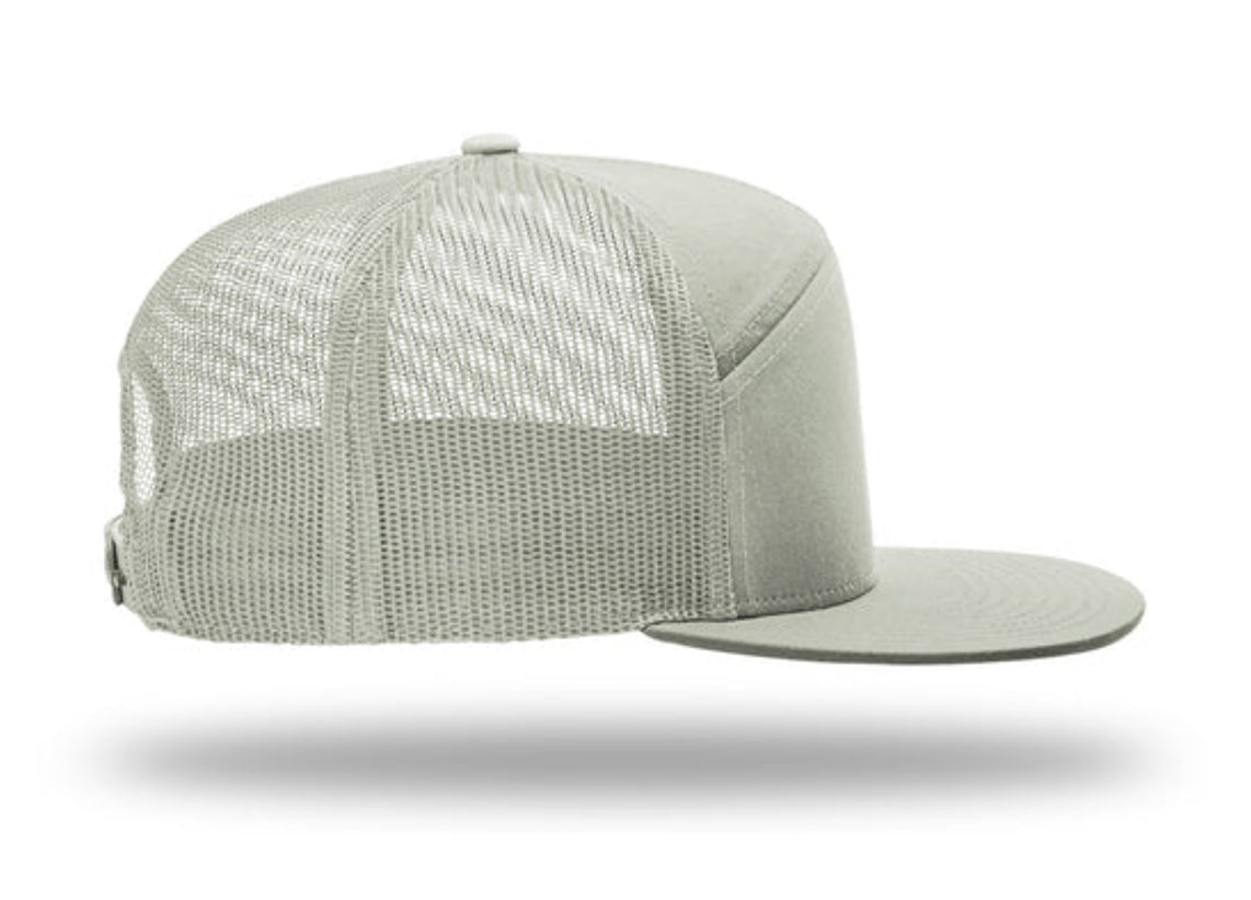 Richardson - 168 7-Panel Trucker Hat, Flat Bill Snapback - MAD Merch USA