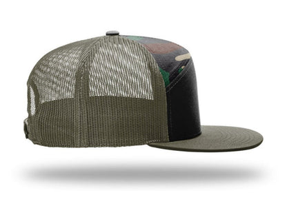 Richardson - 168 7-Panel Trucker Hat, Flat Bill Snapback - MAD Merch USA