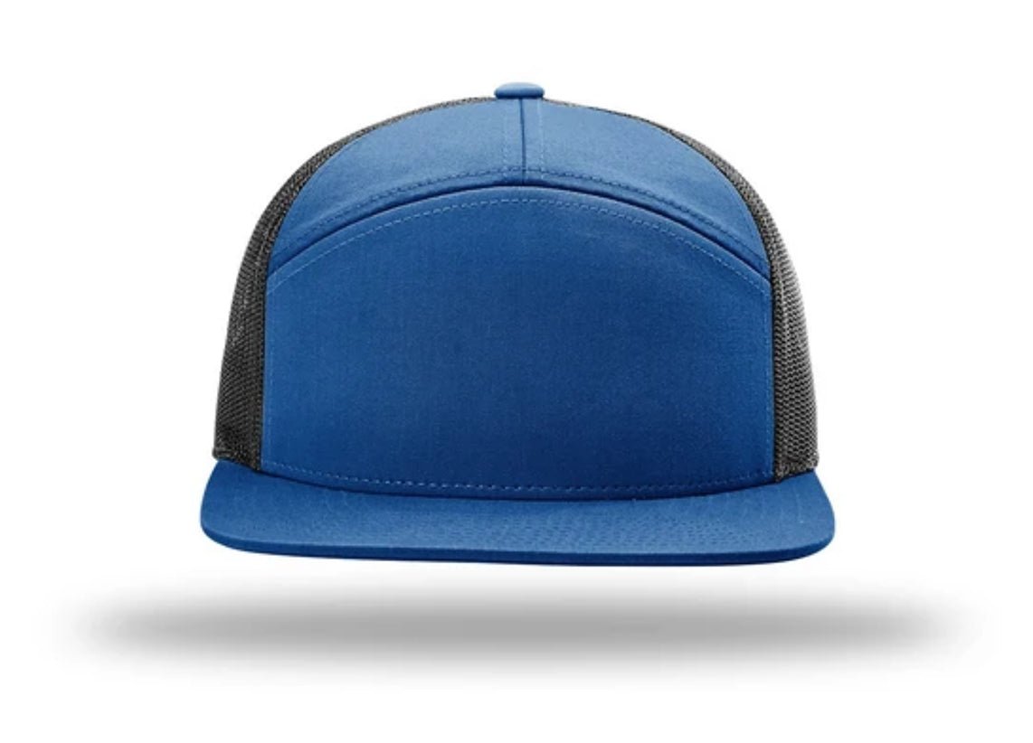 Richardson - 168 7-Panel Trucker Hat, Flat Bill Snapback - MAD Merch USA