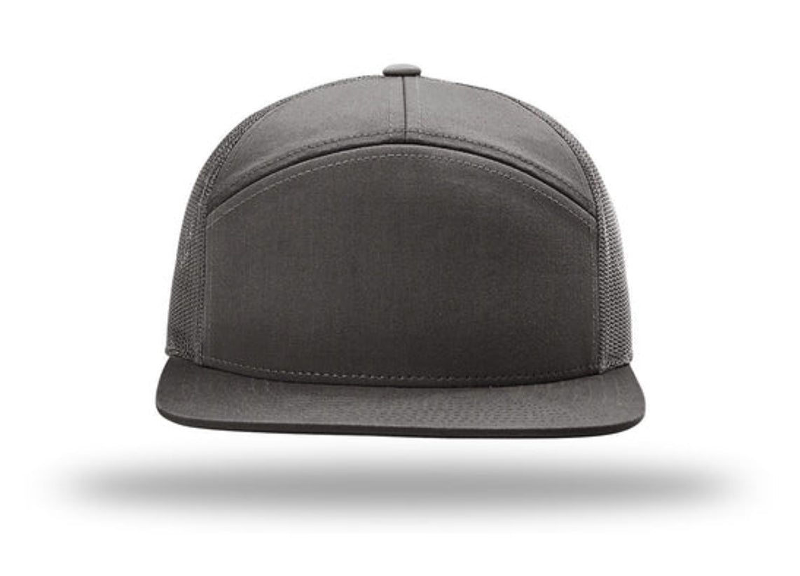 Richardson - 168 7-Panel Trucker Hat, Flat Bill Snapback - MAD Merch USA