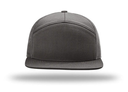 Richardson - 168 7-Panel Trucker Hat, Flat Bill Snapback - MAD Merch USA