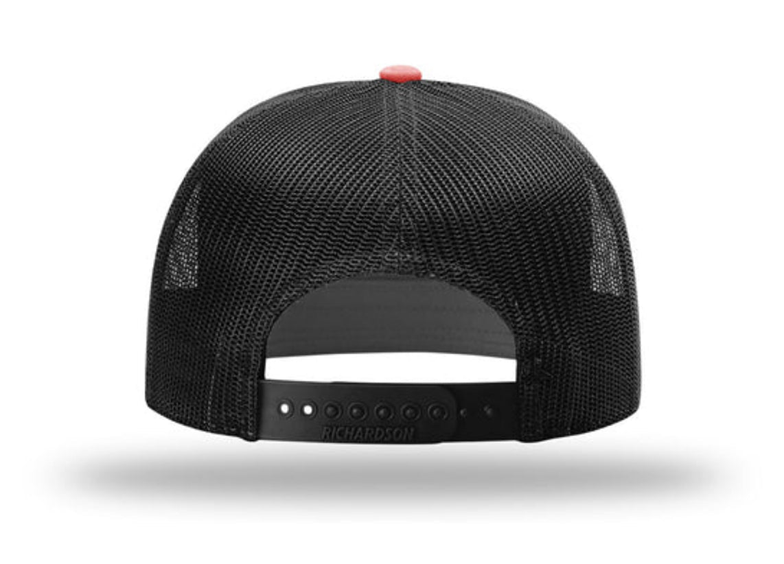 Richardson - 168 7-Panel Trucker Hat, Flat Bill Snapback - MAD Merch USA