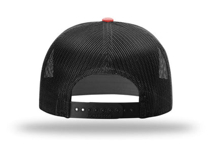 Richardson - 168 7-Panel Trucker Hat, Flat Bill Snapback - MAD Merch USA