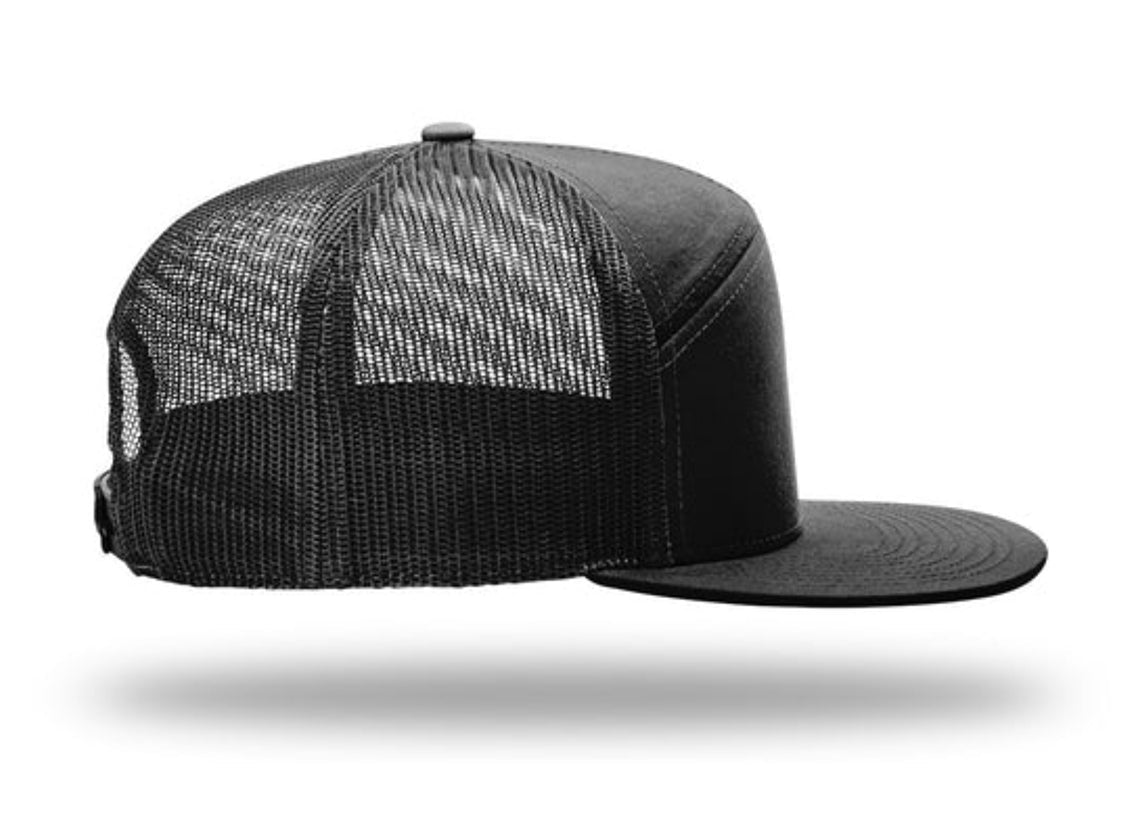 Richardson - 168 7-Panel Trucker Hat, Flat Bill Snapback - MAD Merch USA
