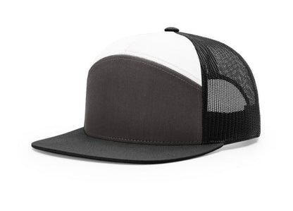 Richardson - 168 7-Panel Trucker Hat, Flat Bill Snapback - MAD Merch USA