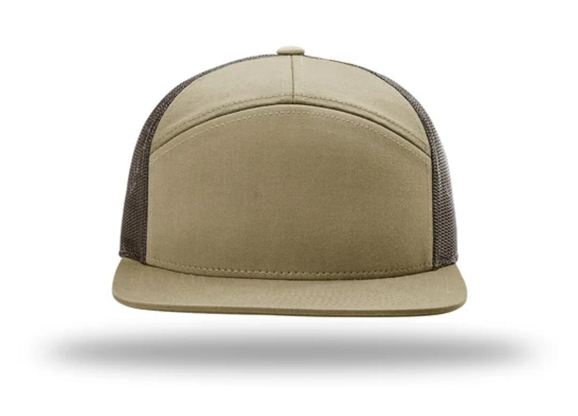 Richardson - 168 7-Panel Trucker Hat, Flat Bill Snapback - MAD Merch USA
