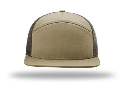 Richardson - 168 7-Panel Trucker Hat, Flat Bill Snapback - MAD Merch USA