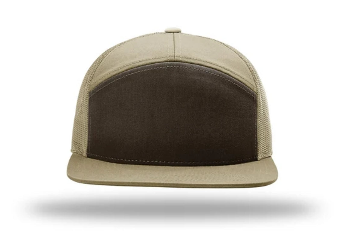 Richardson - 168 7-Panel Trucker Hat, Flat Bill Snapback - MAD Merch USA