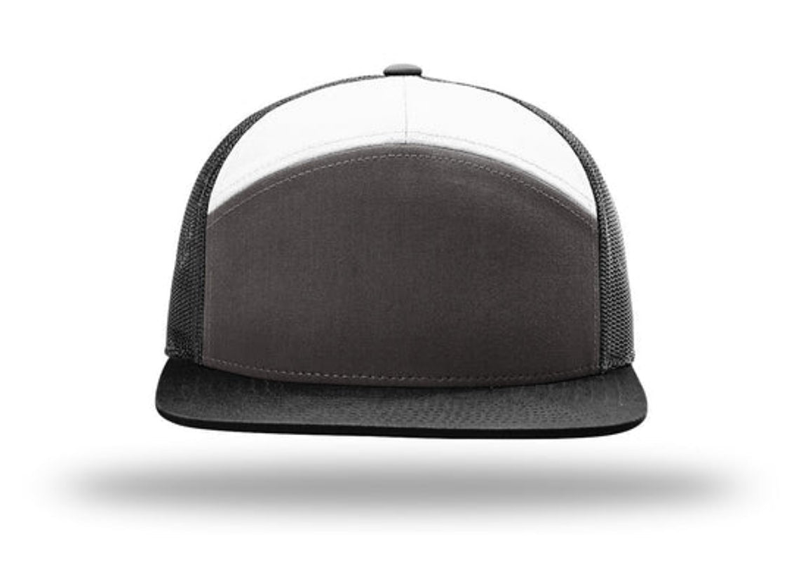 Richardson - 168 7-Panel Trucker Hat, Flat Bill Snapback - MAD Merch USA