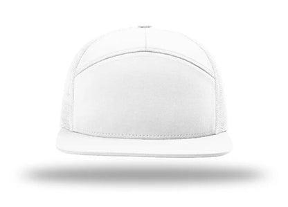 Richardson - 168 7-Panel Trucker Hat, Flat Bill Snapback - MAD Merch USA