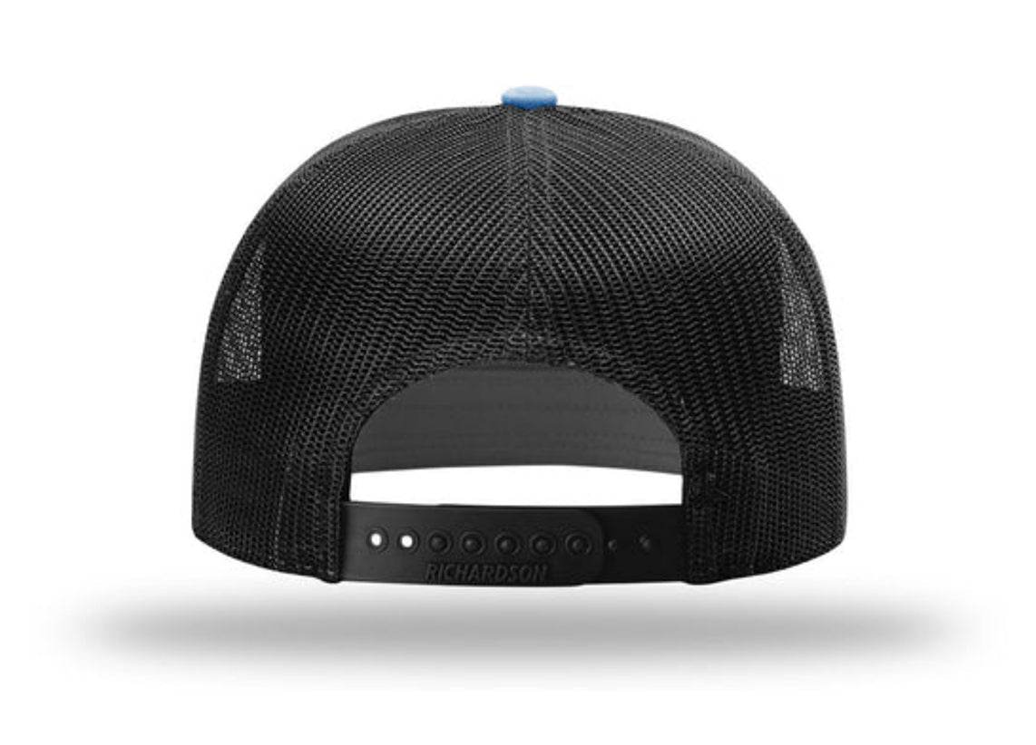 Richardson - 168 7-Panel Trucker Hat, Flat Bill Snapback - MAD Merch USA