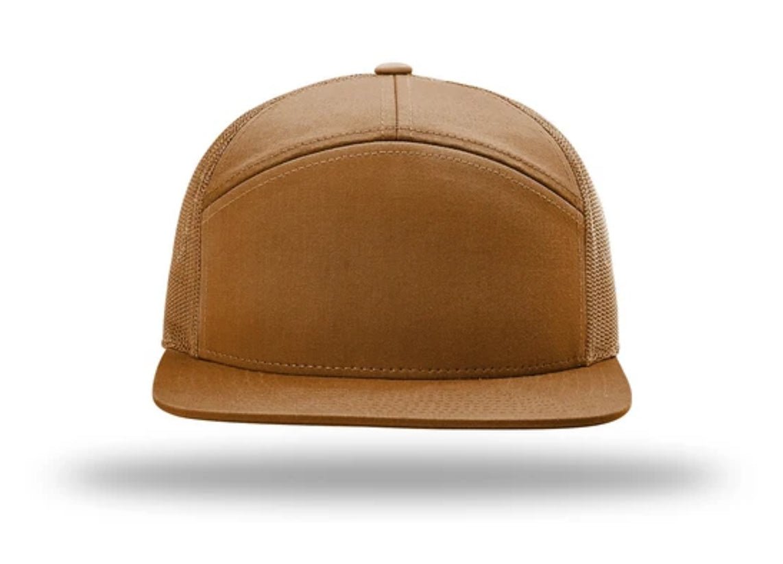 Richardson - 168 7-Panel Trucker Hat, Flat Bill Snapback - MAD Merch USA
