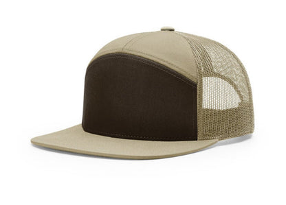 Richardson - 168 7-Panel Trucker Hat, Flat Bill Snapback - MAD Merch USA