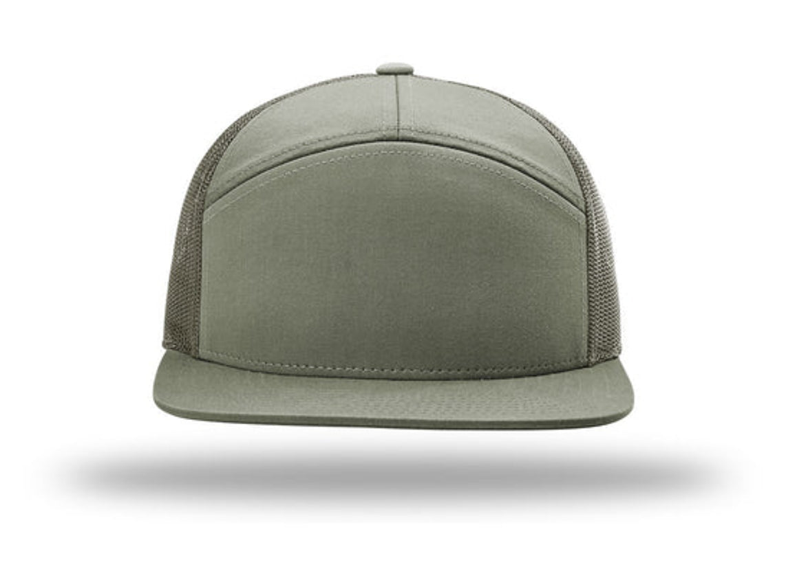 Richardson - 168 7-Panel Trucker Hat, Flat Bill Snapback - MAD Merch USA