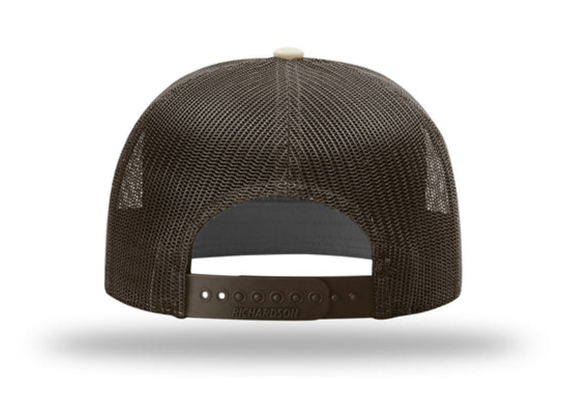 Richardson - 168 7-Panel Trucker Hat, Flat Bill Snapback - MAD Merch USA