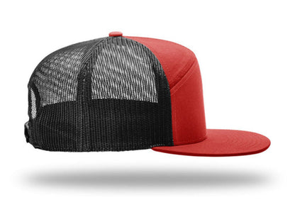 Richardson - 168 7-Panel Trucker Hat, Flat Bill Snapback - MAD Merch USA