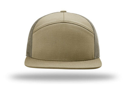 Richardson - 168 7-Panel Trucker Hat, Flat Bill Snapback - MAD Merch USA