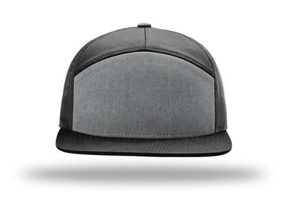 Richardson - 168 7-Panel Trucker Hat, Flat Bill Snapback - MAD Merch USA